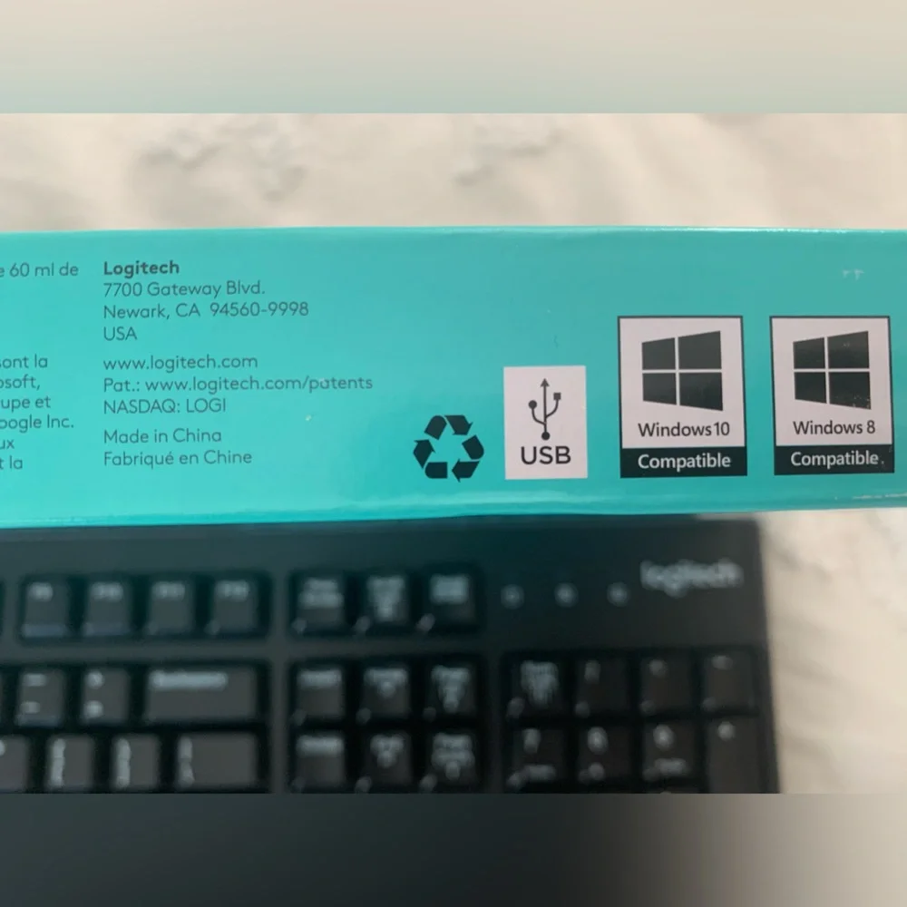 Logitech Corded Keyboard K 120 in Original Box